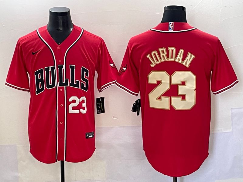 Men 2025 Chicago Bulls 23 Jordan Red Joint Name Nike NBA Jersey style 8